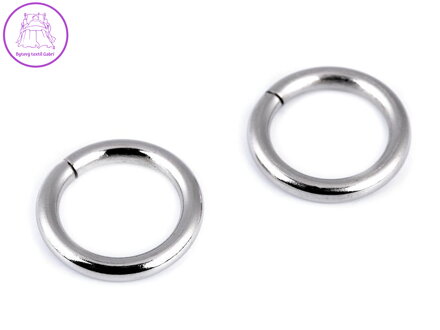 Kroužek Ø15 mm na koženou galanterii