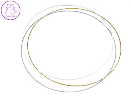 Kovový kruh na lapač snů / k dekorování Ø60 cm