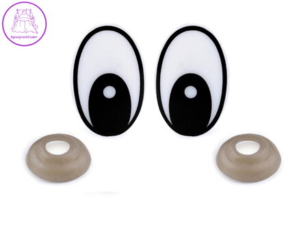 Oči s pojistkou 19x29 mm