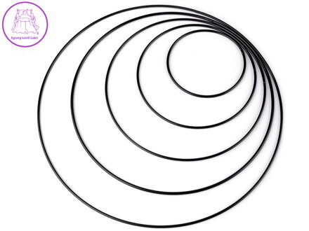 Kovový kruh sada 5 ks