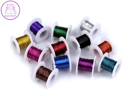 Dekorační drátek Ø0,3 mm sada 12 ks