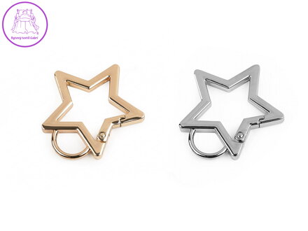 Kovová karabina hvězda průvlek 12 mm