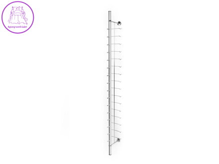 Stojan na brýle kovový na 16 ks brýlí, bez zámku