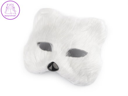 Karnevalová maska - škraboška chlupatá kočka