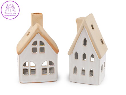 Keramická chaloupka / domeček na svíčku