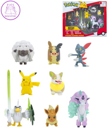 Pokémon akční figurky Battle Ready set 8ks plast v krabici