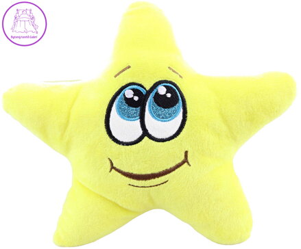 PLYŠ Hvězdička baby 22cm veselá s obličejem *PLYŠOVÉ HRAČKY*