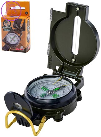 SIMBA Objevuj Kompas kovové pouzdro s výklopným víkem v krabičce