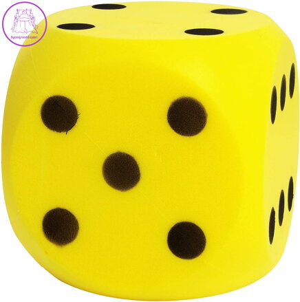 ANDRONI Kostka hrací soft měkká 16cm žlutá molitanová