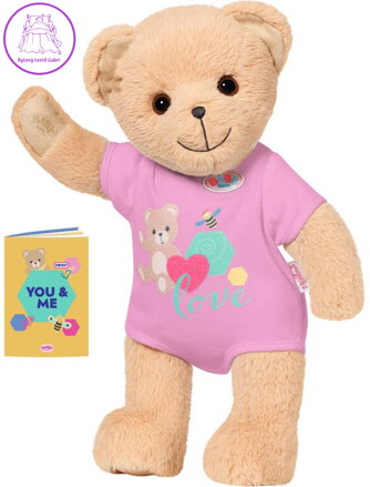 ZAPF BABY BORN Medvídek růžový v oblečku *PLYŠOVÉ HRAČKY*