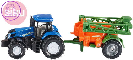 SIKU Model traktor s přívěsem na rozprašování hnojiva 1:87 kov