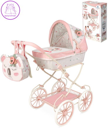 DECUEVAS Kočárek Koala 2024 skládací s batůžkem pro panenku miminko