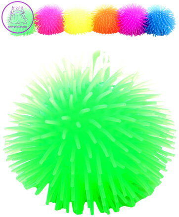 Míček ježatý soft měkký antistresový balonek ježek s třásněmi 6 barev
