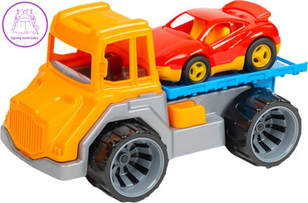 Auto odtahová služba set s autíčkem s funkcemi na písek plast