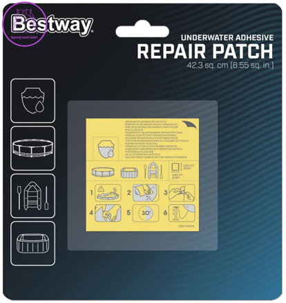 BESTWAY Záplaty lepící opravná sada na nafukovačky 62091