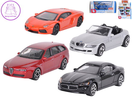 BBURAGO Auto Street Fire 1:43 kovový model angličák 24 druhů
