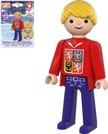 EFKO IGRÁČEK Fanoušek Mistrovství světa v hokeji 2024 figurka červený dres
