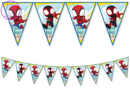 PROCOS Girlanda vlaječková Spidey ozdobný závěs dekorace na párty