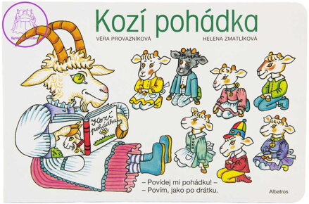 Knížka baby Kozí pohádka veršovaná ilustrace Helena Zmatlíková