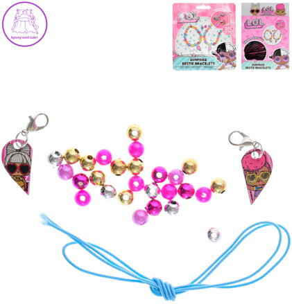 L.O.L. Surprise! Náramky přátelství s korálky set 2ks s překvapením 2 druhy