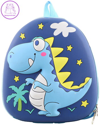 Batoh dětský klučičí Dinosaurus 28x30x3cm s poutkem na zip plast/textil