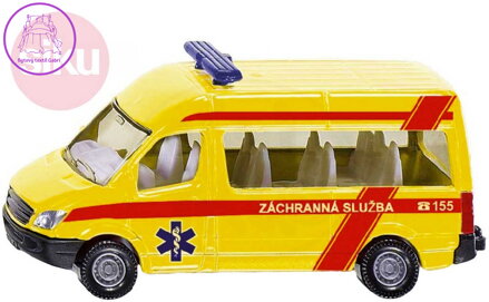 SIKU Auto Mercedes-Benz Sprinter Záchranná Služba ČR ambulance model 1083