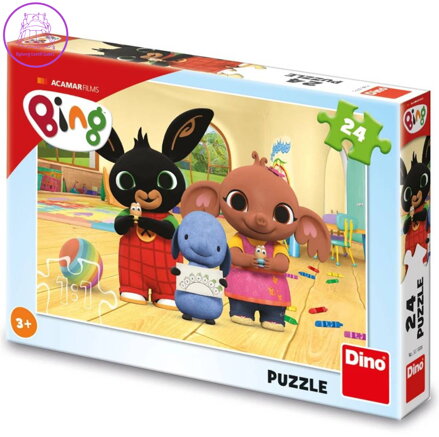 DINO Puzzle 24 dílků dětské Bing maluje