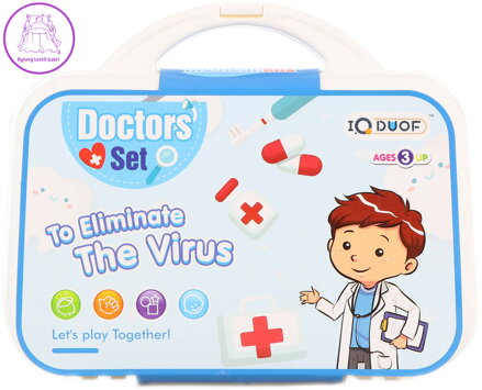 Zubař doktorská sada dětské lékařské potřeby v kufříku plast