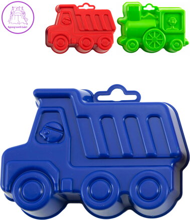 LORI 221 Bábovka na písek plastová autíčko / mašinka 2 druhy 4 barvy