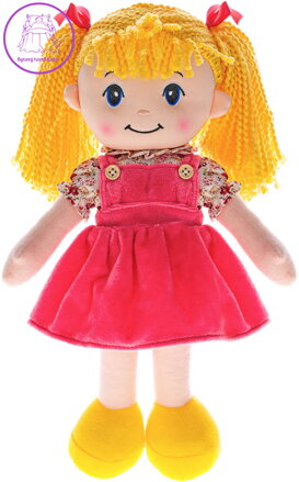 Panenka Rozárka blondýnka měkké tělo na baterie mluví česky Světlo Zvuk PLYŠ