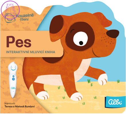ALBI Kouzelné čtení Kniha interaktivní Pes baby minikniha tvarovaná