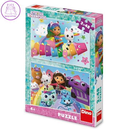 DINO Puzzle 2x48 Gábi na duze