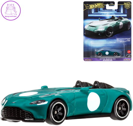 MATTEL HOT WHEELS Prémiové auto Aston Martin V12 Speedster velikáni kov