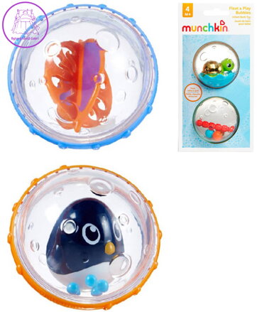 MUNCHKIN Zvířátko vodní v kouli set 2ks do vody pro mimiinko 2 druhy