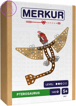 MERKUR F006 Dinosauři: Pterodactyl 145 dílků *KOVOVÁ STAVEBNICE*