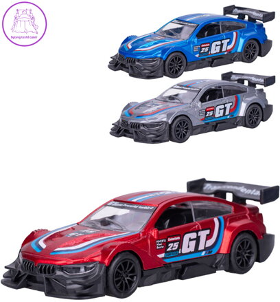 Auto Roadblasters sportovní závodní zpětný chod 3 barvy kov