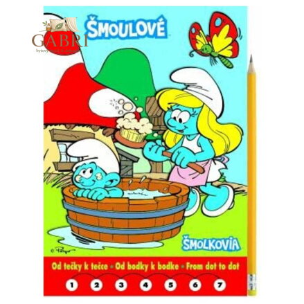 AKIM Omalovánky Od tečky k tečce Šmoula