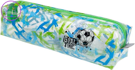 Pouzdro na pera a drobnosti Goal Time průhledný penál Fotbal