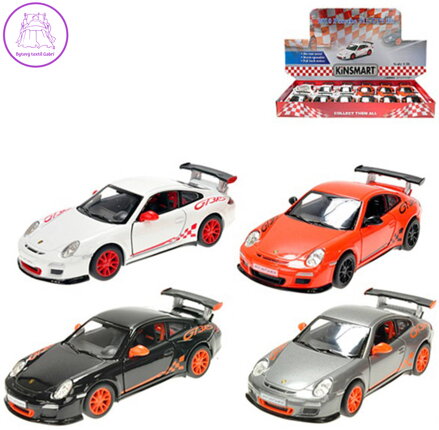 KINSMART Auto sportovní 1:36 Porsche 911 GT3 RS kov PB 13cm 4 barvy