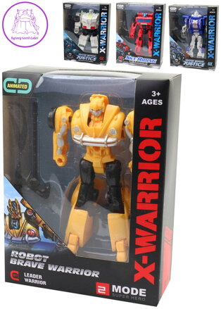 Robot auto měnící se 2v1 transrobot s přeměnou s doplňkem různé druhy