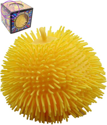 Míček velký střapatý 16cm s třásněmi na baterie Světlo 3 barvy