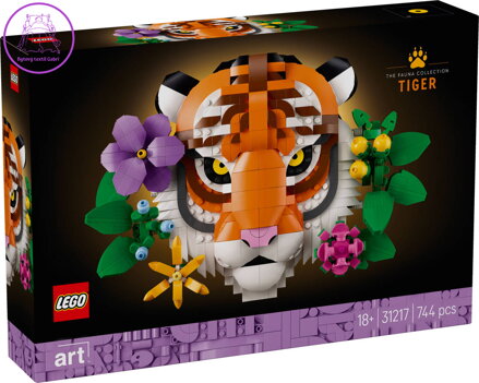 LEGO ART Kolekce zvířat Tygr 31217 STAVEBNICE