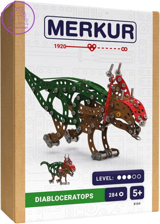 MERKUR F010 Dinosauři: Diabloceratops 284 dílků *KOVOVÁ STAVEBNICE*