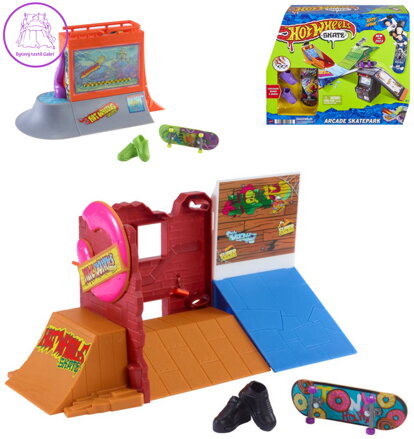 MATTEL HOT WHEELS Skatepark set s fingerboardem a botami různé druhy