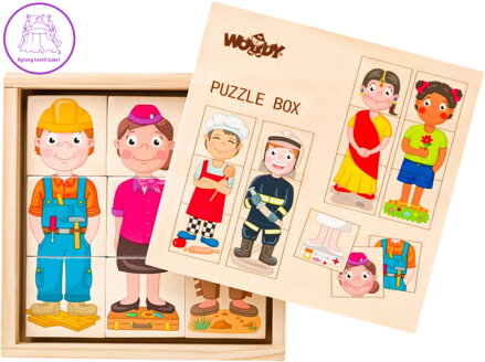 WOODY DŘEVO Puzzle skládačka Lidé a povolání *DŘEVĚNÉ HRAČKY*