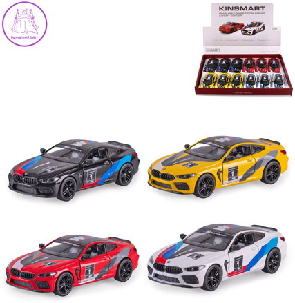 Auto model 1:38 BMW M8 Competition Coupe 13cm PB kov 4 barvy