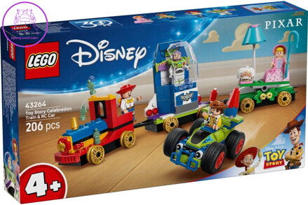 LEGO DISNEY Slavnostní vláček a autíčko Toy Story 43264 STAVEBNICE