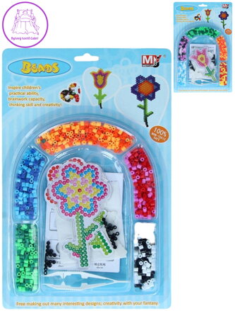 Zažehlovací korálky kytička holčičí kreativní sada 2 druhy
