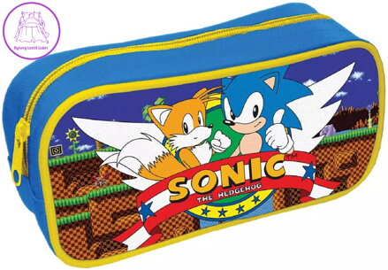 EP Line dětský penál Ježek Sonic školní pouzdro na zip