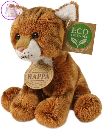 PLYŠ Kočka rezavá sedící 14cm Eco-Friendly *PLYŠOVÉ HRAČKY*